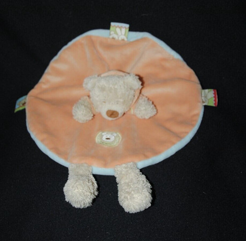 Peluche doudou ours plat