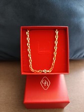 Collier Graine De Café Plaque Or 750 Italie Histoire d'Or Taille 49cm