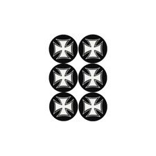 Croix de Malte - 6 stickers de