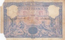 100 Francs Rose et Bleu - 06-04-1892 - Série S.1208 - avec manques