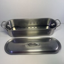 POISSONNIÈRE INOX 60 CM AVEC GRILLE – CUISSON POISSON VINTAGE CUISINE - Déco