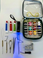 Kit Montage de Mouches supérieur, Floss, résine uv 30ml, torche uv, whip