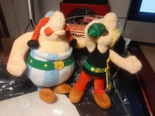 2 PELUCHES 20 CM *ASTERIX ET OBELIX*