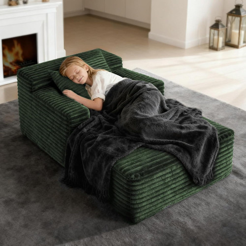 Cozy green chaise - green,