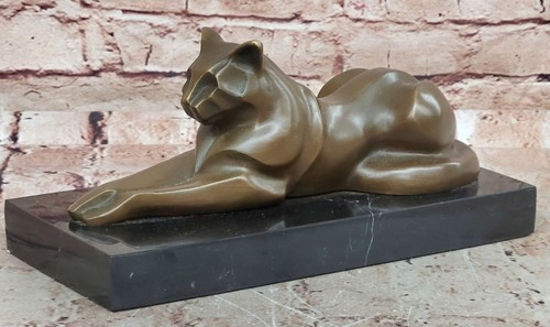 Sculpture chat bronze - sculpture,