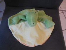 90/ doudou plat double face réversible crocodile renne Les Loupiots MOULIN ROTY
