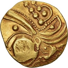 Aulerques Éburovices, Hémistatère, IIe-Ier siècles av. J.-C., Or, SUP