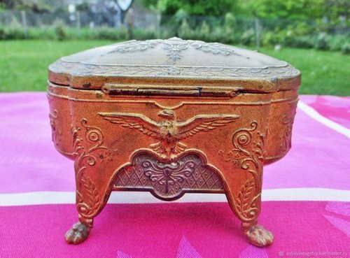 Coffret ancien aigles anges - et,