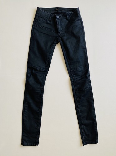 Jeans noir enduit maje - noir,