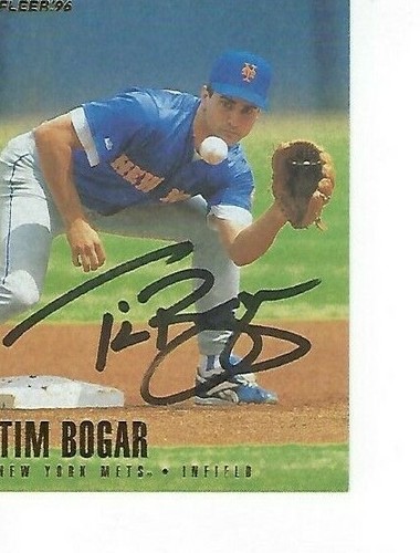 Tim bogar signed 1996 fleer - bogar,