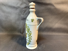 Ancienne fiole flacon de salle de bain en porcelaine d'Auteuil vintage