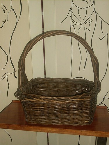 Vtg hand woven - woven, willow
