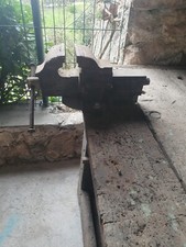 Etabli début XX° bois massif avec étau