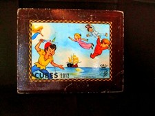 JEU CUBES Contes Perrault Grimm Disney Boite 12 cubes Jouet Toy GARNIER c1970 !