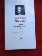 PLEIADE SAINT SIMON Mémoires