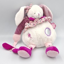 Doudou et compagnie cerise le lapin blanc rose prune - 36069