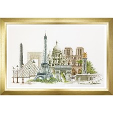 Théa Gouverneur Kit au point de croix compté "Paris Aïda", 79x50cm