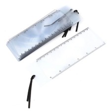 10Pcs Signet Règle Loupe Fresnel Verres 3x Loupe Feuille