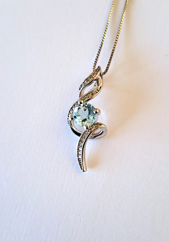 Pendentif topaze sky blue