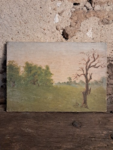 Tableau ancien huile - tableau, sur