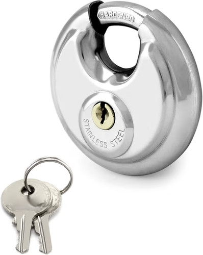 Cadenas rond 70mm neuf inox - cadenas,