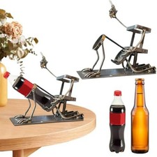 Porte-bouteille en métal avec