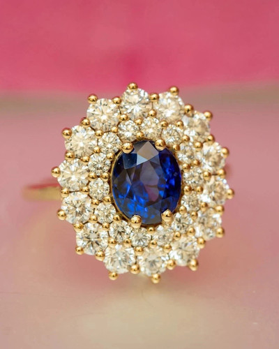 Bague mariage ovale - bague, de