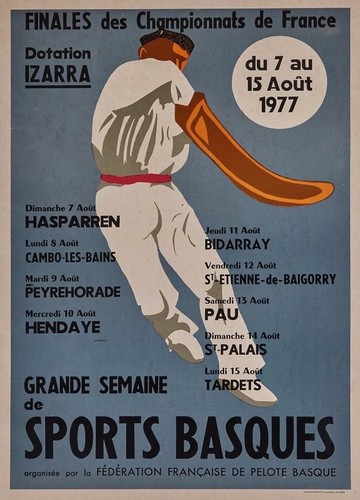 Affiche poster sports basques - ,