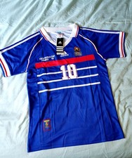 Maillot France Zidane 98 Coupe Du Monde Envoi Rapide S M L XL