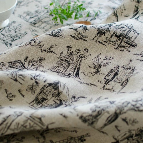 Toile lin mélina façon - de,