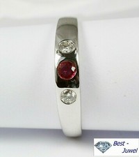 Bague En Or Blanc 585 Brillant