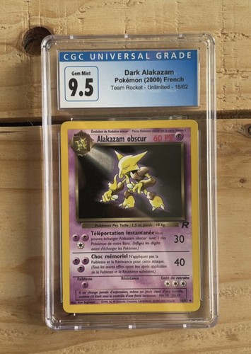 Alakazam obscur cgc 9 5 - 18/82,