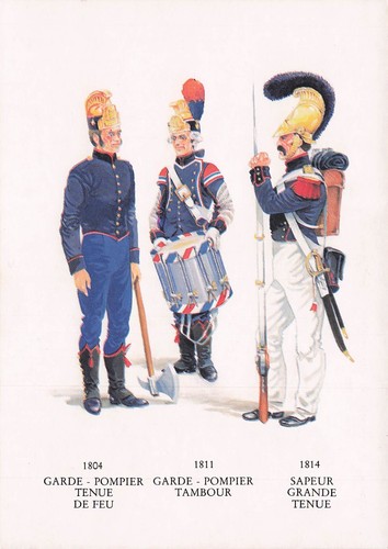 Carte moderne thème pompiers - thème,