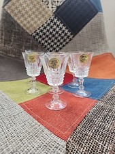 7 verres à liqueur cristal