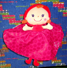 NP/ DOUDOU REVERSIBLE EUREKAKIDS ROUGE VERT PETIT CHAPERON ROUGE GRAND MERE TTBE