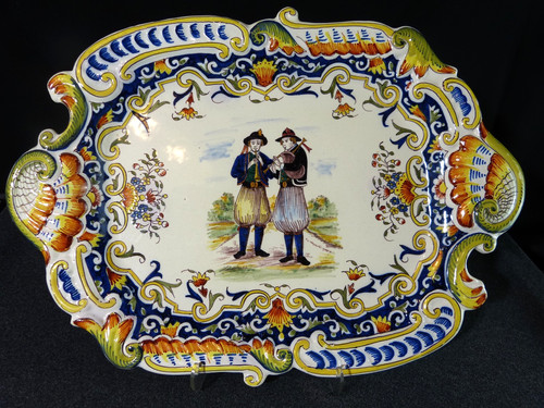 Plat faience bretonne - en,