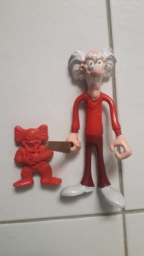 Figurine mad scientist vintage - figurine,