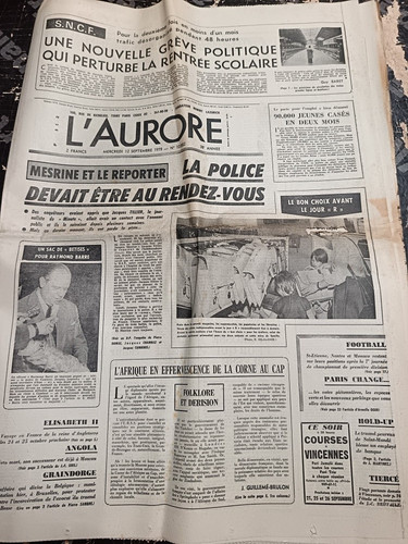 Journal aurore septembre - journal, 12