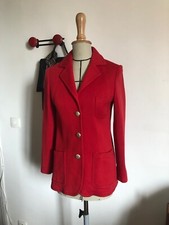 Veste années 60/70 en Jersey de laine, taille 36