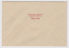 FRENCH LINE - PAQUEBOT NORMANDIE - ENVELOPPE DE CORRESPONDANCE