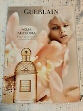 Publicité papier Parfum. Perfume Ad Guerlain Aqua Allegoria de 2010