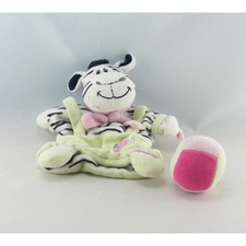 Doudou plat marionnette zèbre