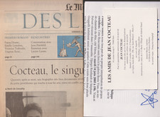 Jean COCTEAU LOT de DOCUMENTS