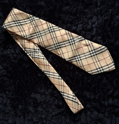 Burberry cravate tartan - :,
