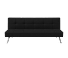 Serta Black Modern Futon, Sofa