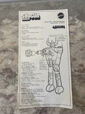 NOTICE ORIGINALE SHOGUN WARRIORS GAIKING MATTEL 1976 EURO VERSION MADE IN ITALY