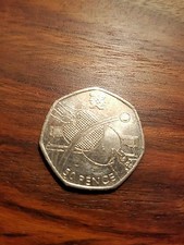 PIÈCE DE 50P TENNIS DE TABLE
