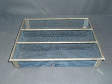 Ancien casier à stylos de bureau grillagé déco atelier indus old french vintage