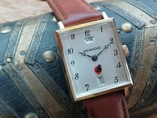 Montre ancienne mécanique homme PRIMAGAZ double date pl OR - révisée et garantie