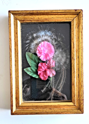 Tableau fleurs tissus et - de,
